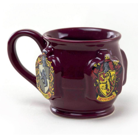 Caneca 3D das Casas de Hogwarts de Harry Potter