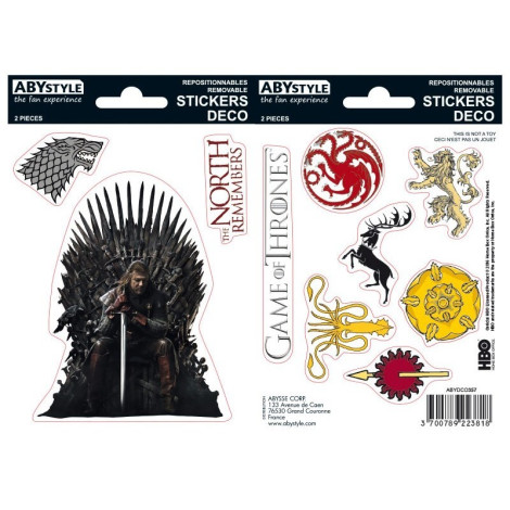 Conjunto de autocolantes Game of Thrones x2