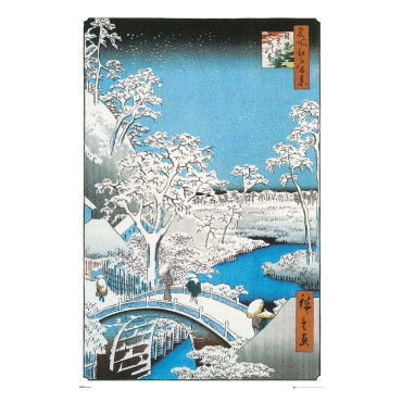 Cartaz A Ponte do Tambor, de Utagawa Hiroshige