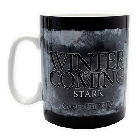 Caneca grande de Game of Thrones Stark Winter is Coming