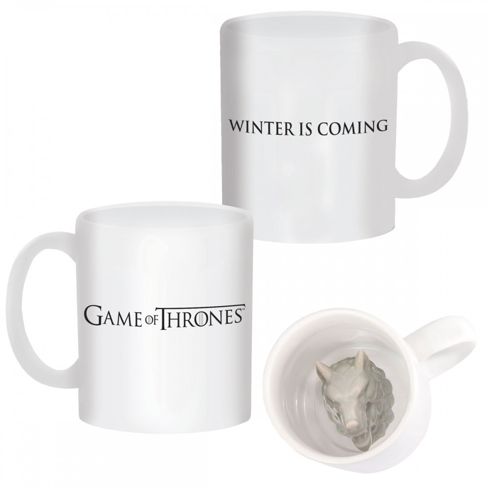 Caneca Game of Thrones 3D Huargo Stark