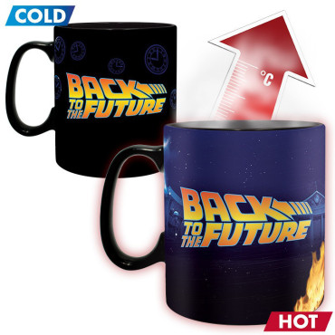 Caneca térmica grande Delorean do Regresso ao Futuro