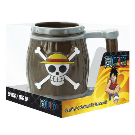 One Piece Caneca 3D Barril