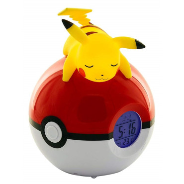 Pikachu Pokemon Lâmpada de Alarme LED de Relógio