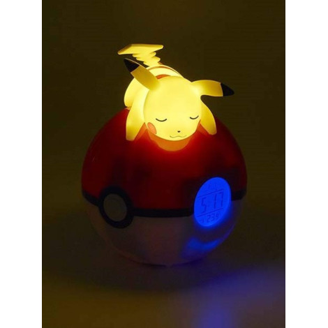 Pikachu Pokemon Lâmpada de Alarme LED de Relógio