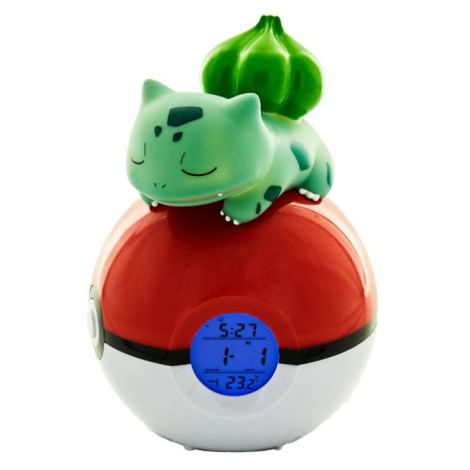 Despertador LED Bulbasaur Lâmpada Pokémon