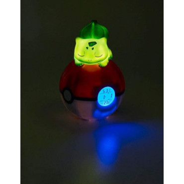 Despertador LED Bulbasaur Lâmpada Pokémon