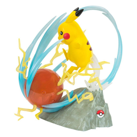 Figura de luxo do Pokémon Pikachu com luz 33 cm