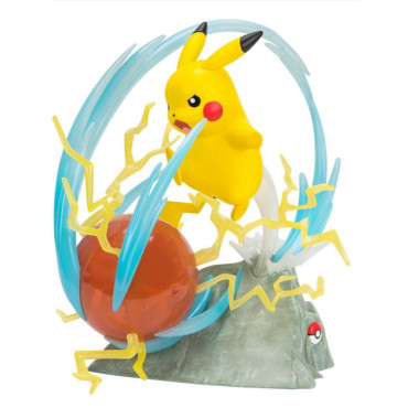 Figura de luxo do Pokémon Pikachu com luz 33 cm