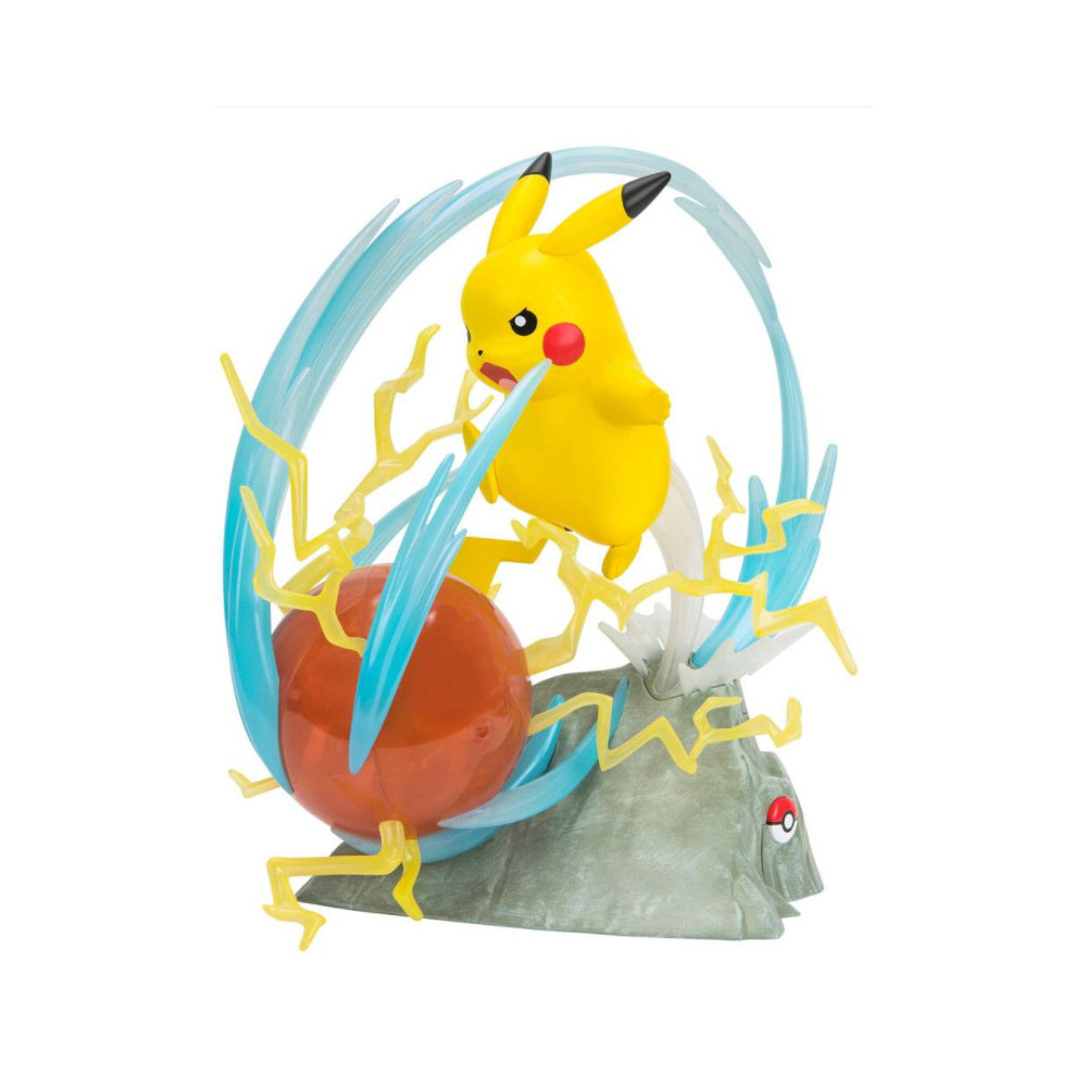 Figura de luxo do Pokémon Pikachu com luz 33 cm