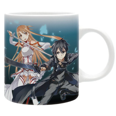 Caneca de Sword Art Online Asuna e Kirito