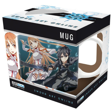 Caneca de Sword Art Online Asuna e Kirito