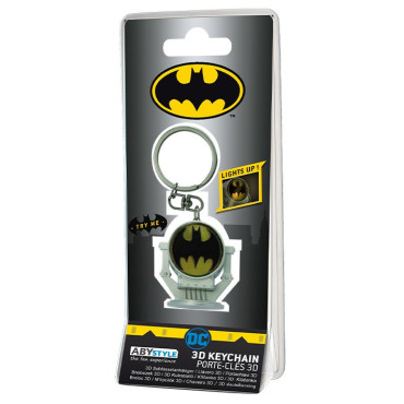 Chaveiro Batman 3D Bat Signal com luz