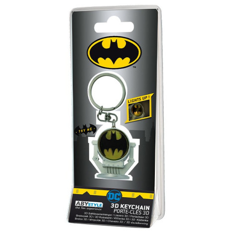 Chaveiro Batman 3D Bat Signal com luz