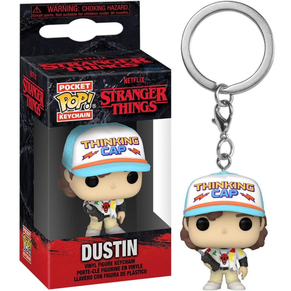 Mini- Chaveiro Funko Pop! Dustin Stranger Things 4