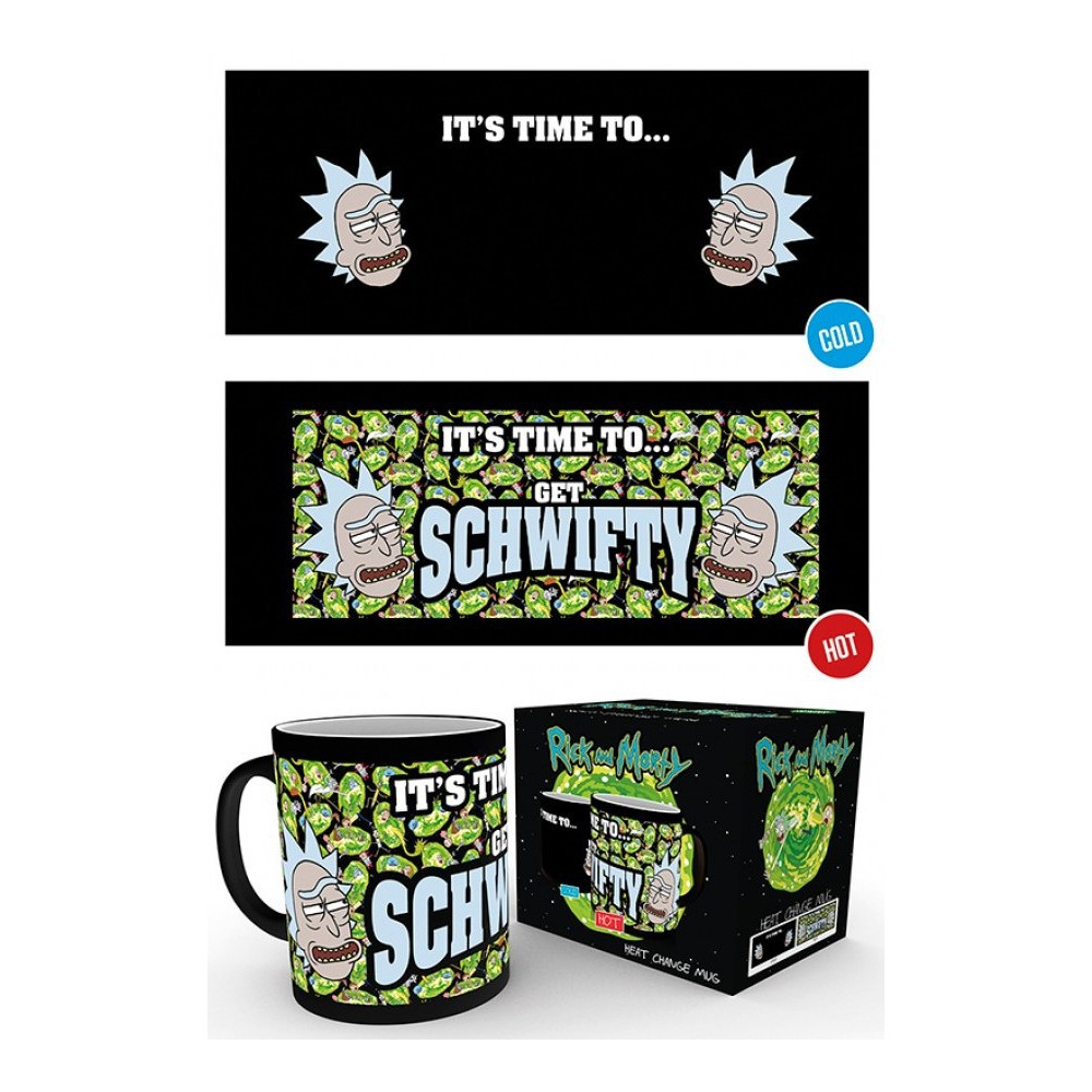 Caneca térmica Rick and Morty Get Schwifty