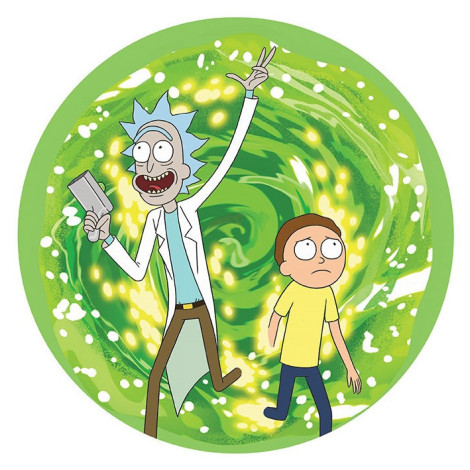 Tapete de rato flexível Rick and Morty Portal