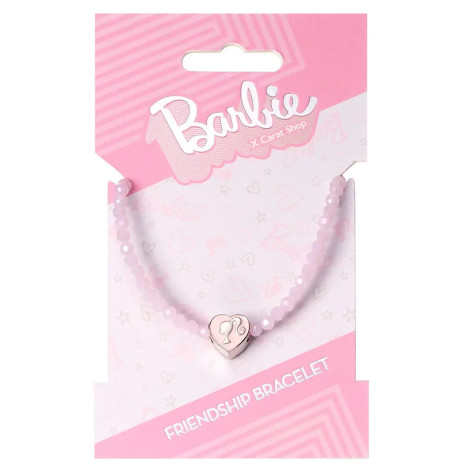 Pulseira de pérolas cor-de-rosa Barbie