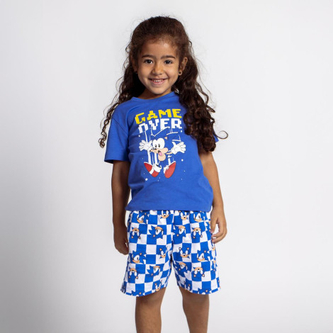 CALÇÕES DE PIJAMA SONIC DE CAMISOLA SIMPLES