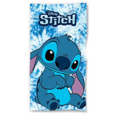 Stitch Toalha Tie Dye Disney azul