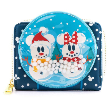 Loungefly Carteira Mickey & Minnie Snowball