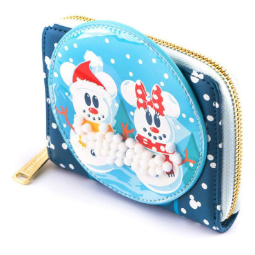 Loungefly Carteira Mickey & Minnie Snowball