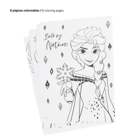 Conjunto de artigos de papelaria para colorir para crianças da Disney Frozen