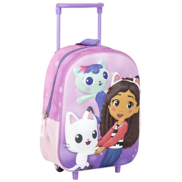 MOCHILA INFANTIL TROLLEY 3D GABBY´S DOLLHOUSE