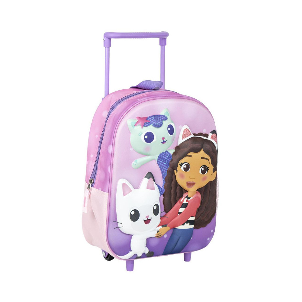 MOCHILA INFANTIL TROLLEY 3D GABBY´S DOLLHOUSE