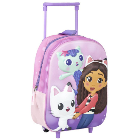 MOCHILA INFANTIL TROLLEY 3D GABBY´S DOLLHOUSE