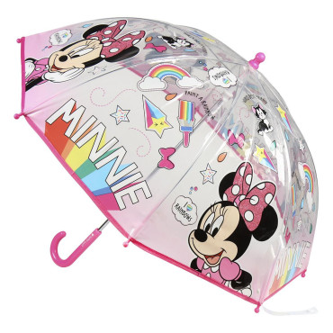 Guarda-chuva cor-de-rosa da Minnie Mouse