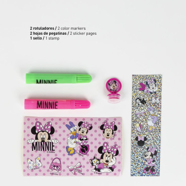 SET PAPELERÍA COLOREABLE DISPLAY MINNIE