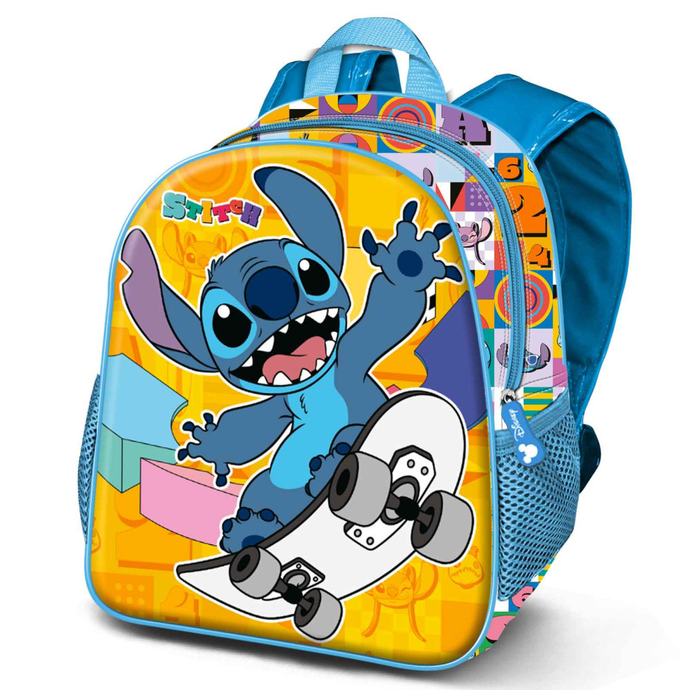 Stitch Mochila Lilo e skater para quarto de bebé