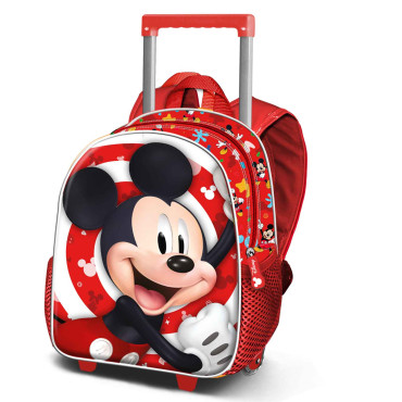 Mickey Mouse Mochila trolley para crianças Vermelho