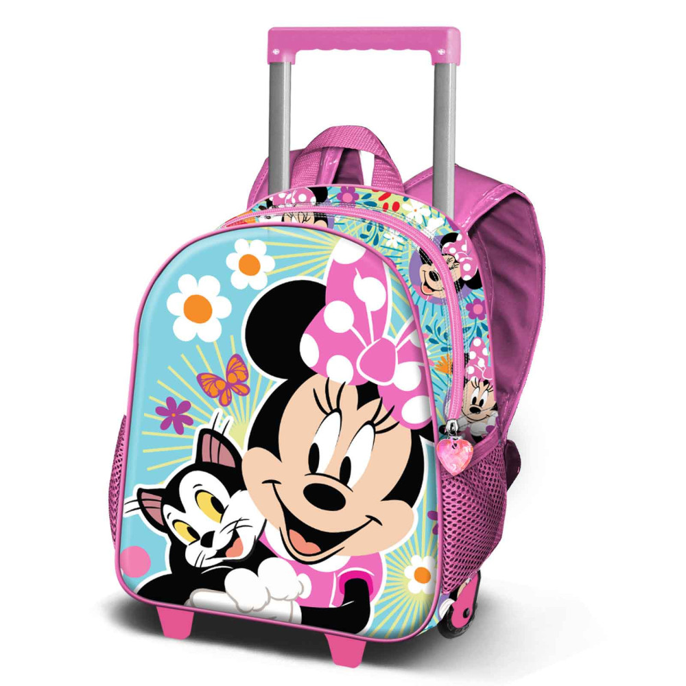 Mochila Trolley Minnie Mouse e Figaro para crianças