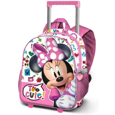 Mochila Trolley da Minnie Mouse para crianças cor-de-rosa