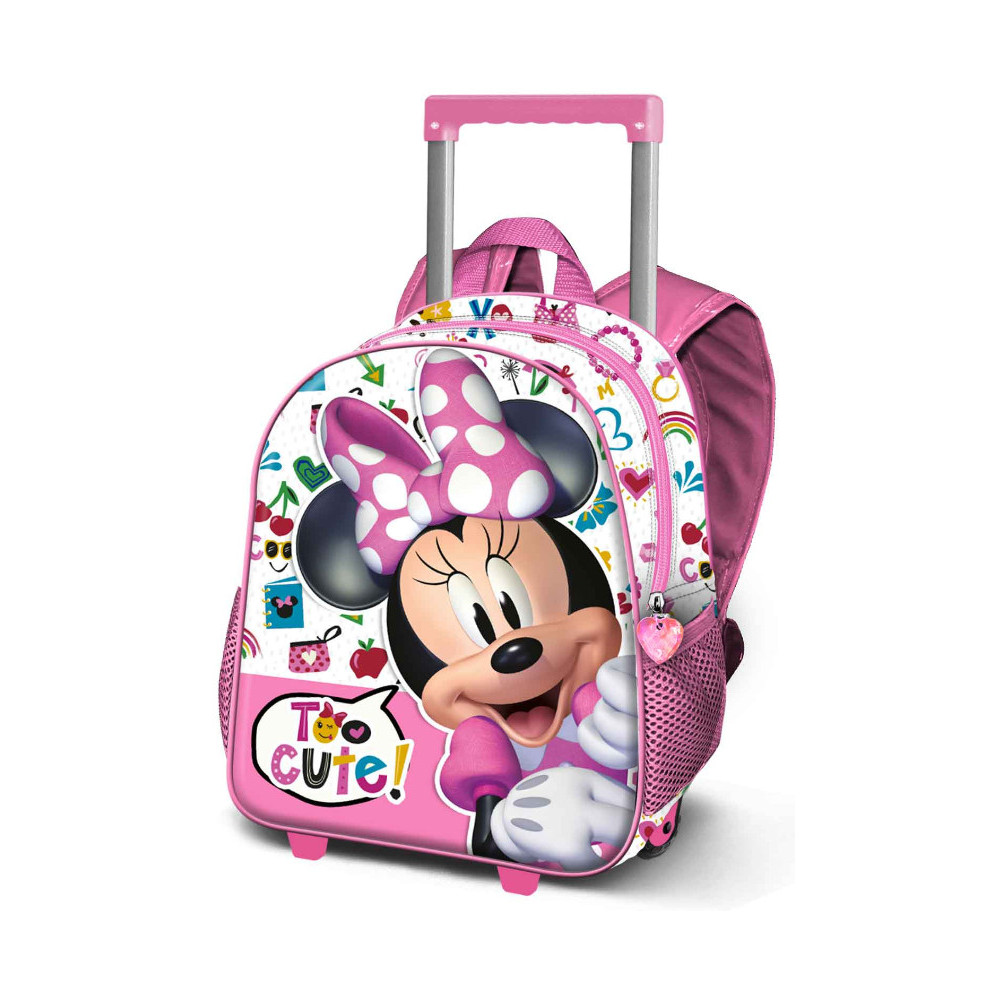 Mochila Trolley da Minnie Mouse para crianças cor-de-rosa