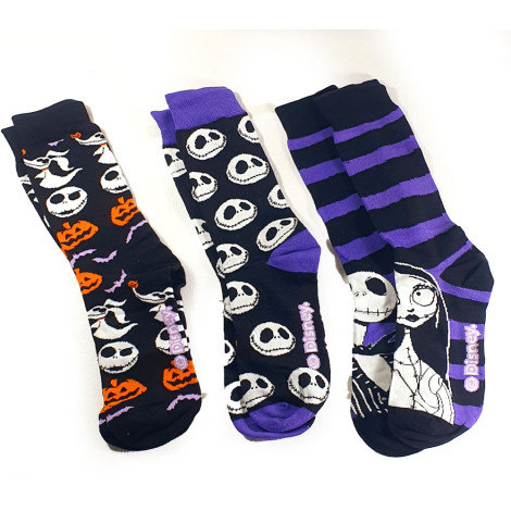 Conjunto de 3 meias Nightmare Before Christmas