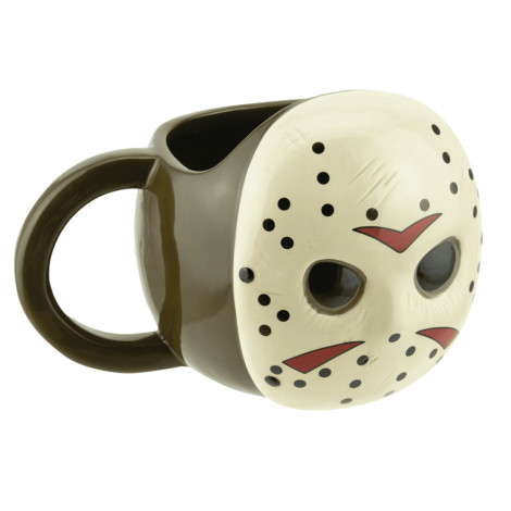 Chávena de pequeno-almoço em forma de máscara de Jason Friday The 13th