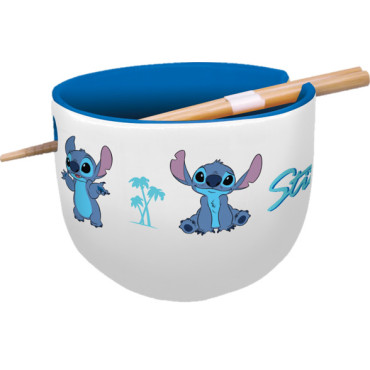 Stitch Tigela de Ramen com Pauzinhos Jovem