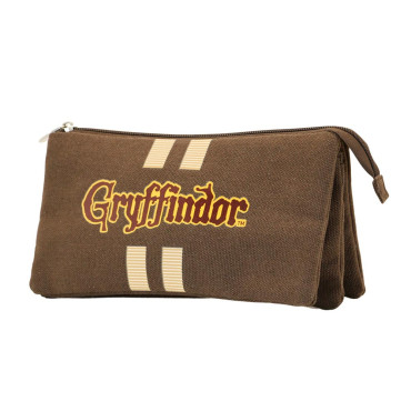 Bolsa para lápis Harry Potter Gryffindor castanha