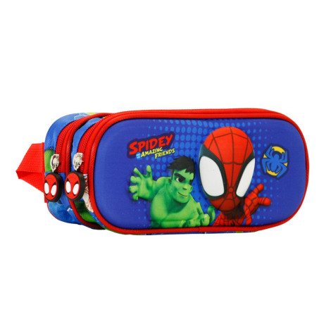 Estojo para lápis Spiderman e Hulk