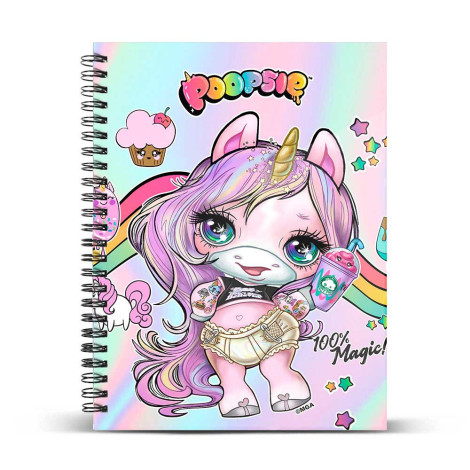 Caderno Poopsie Slime Surprise Rosa