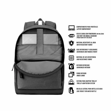 Mochila Brain Urban Style Cinzento