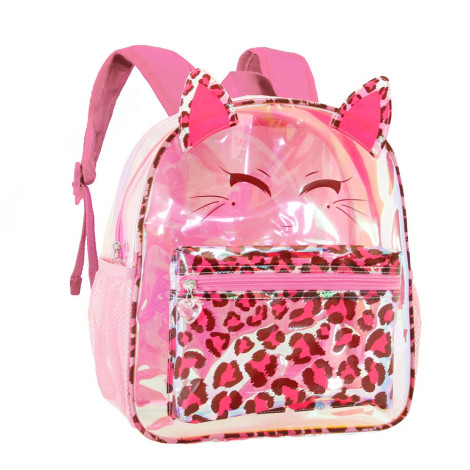 Oh My Pop! mochila escolar cor-de-rosa Felino