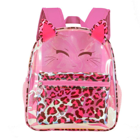 Oh My Pop! mochila escolar cor-de-rosa Felino