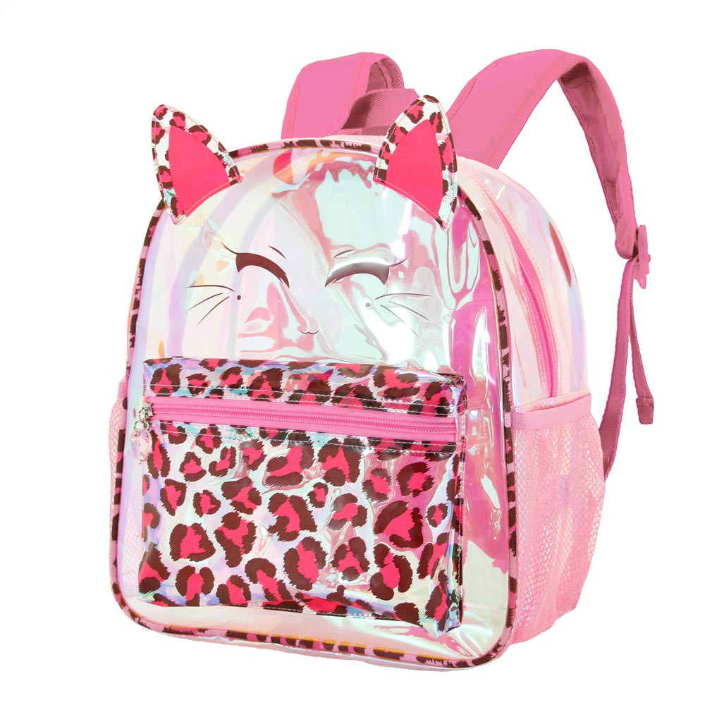 Oh My Pop! mochila escolar cor-de-rosa Felino