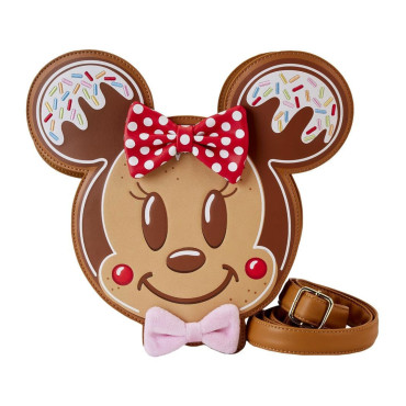 Loungefly Bolsa de ombro Minnie Gingerbread Minnie Gingerbread