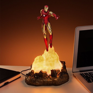 Candeeiro Diorama Iron Man Flying 18 Cm