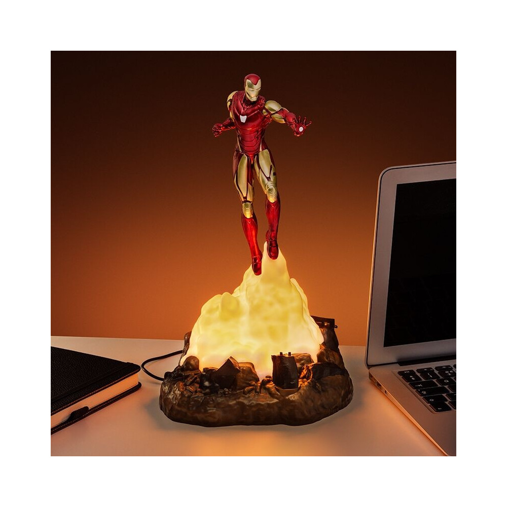 Candeeiro Diorama Iron Man Flying 18 Cm